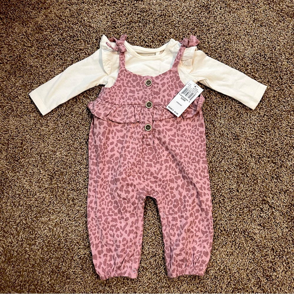 Jessica Simpson 2piece set 3/6months baby girl outfit